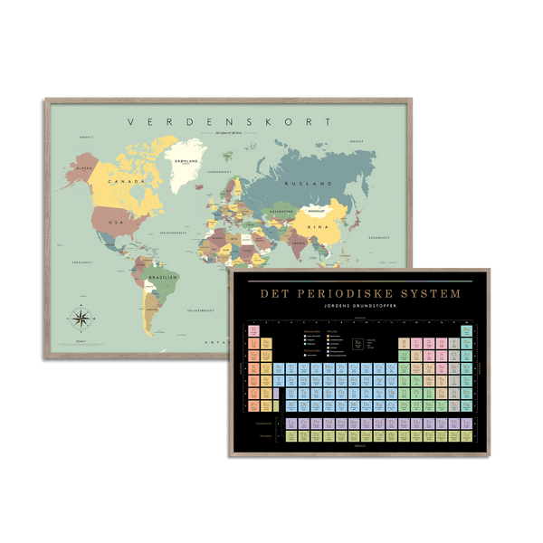 Verdenskort / Det periodiske system